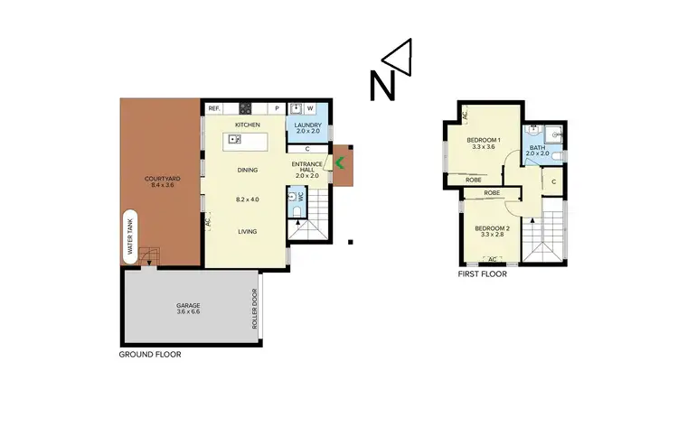 Floorplan of Homely townhouse listing, 3/196 Hull Road, Mooroolbark VIC 3138