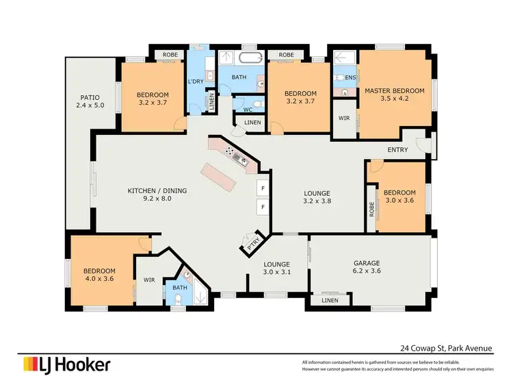 Floorplan of Homely house listing, 24 Cowap Street, Park Avenue QLD 4701