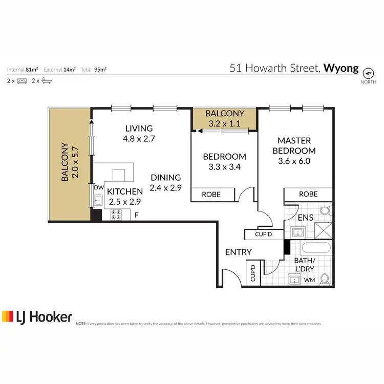 Floorplan of Homely unit listing, 7/51-53 Howarth Street, Wyong NSW 2259