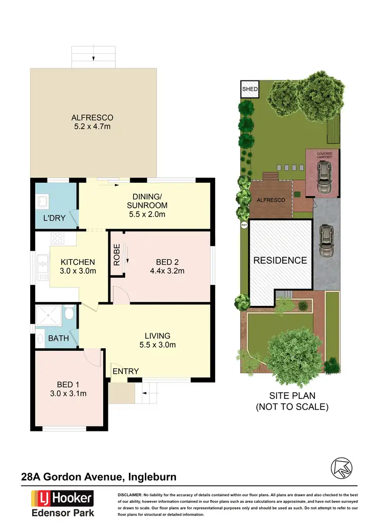 Floorplan of Homely house listing, 28A Gordon Avenue, Ingleburn NSW 2565