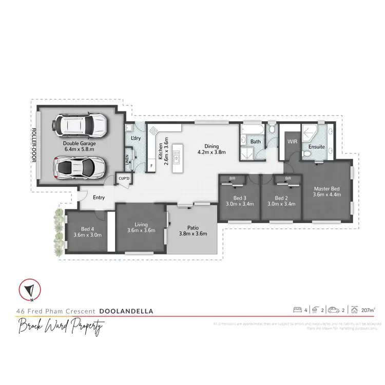 Floorplan of Homely house listing, 46 Fred Pham Crescent, Doolandella QLD 4077