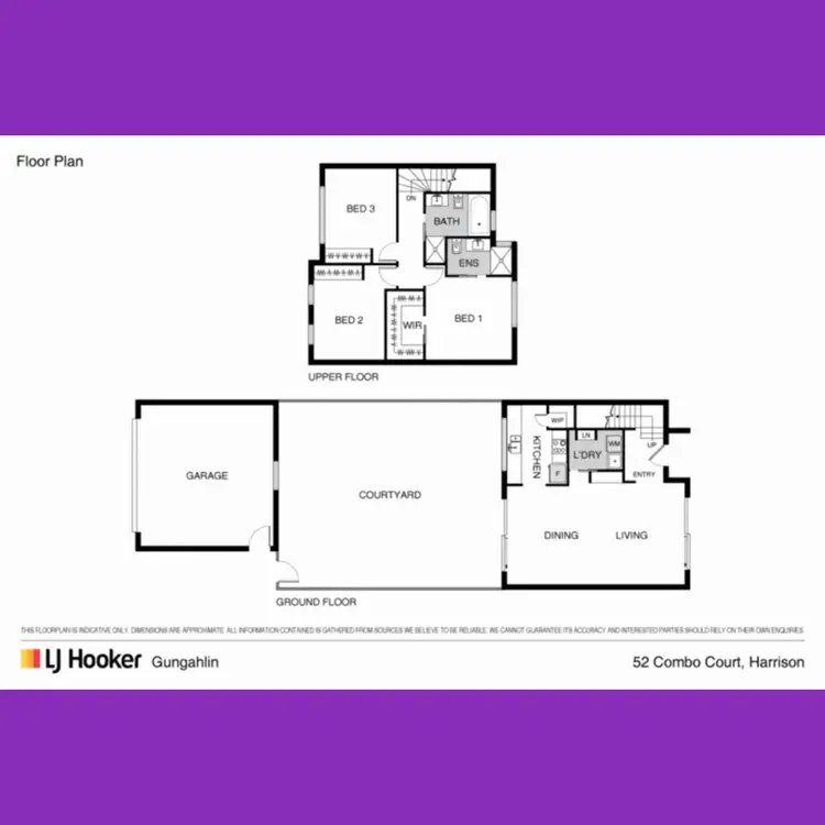 Floorplan of Homely house listing, 52 Combo Court, Harrison ACT 2914