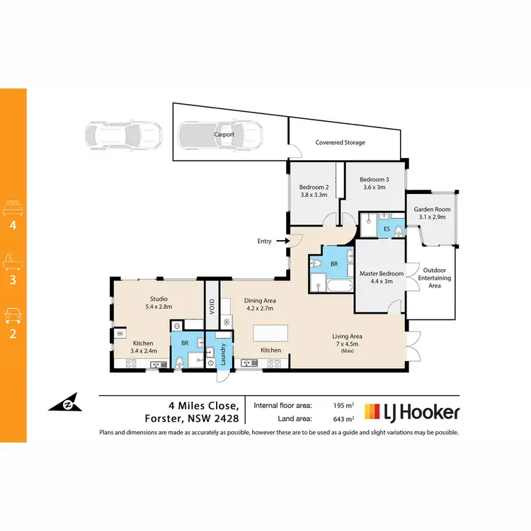 Floorplan of Homely house listing, 4 Miles Close, Forster NSW 2428