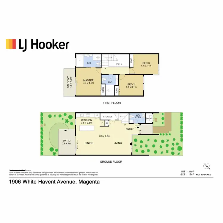 Floorplan of Homely townhouse listing, 1906 White Haven Avenue, Magenta NSW 2261