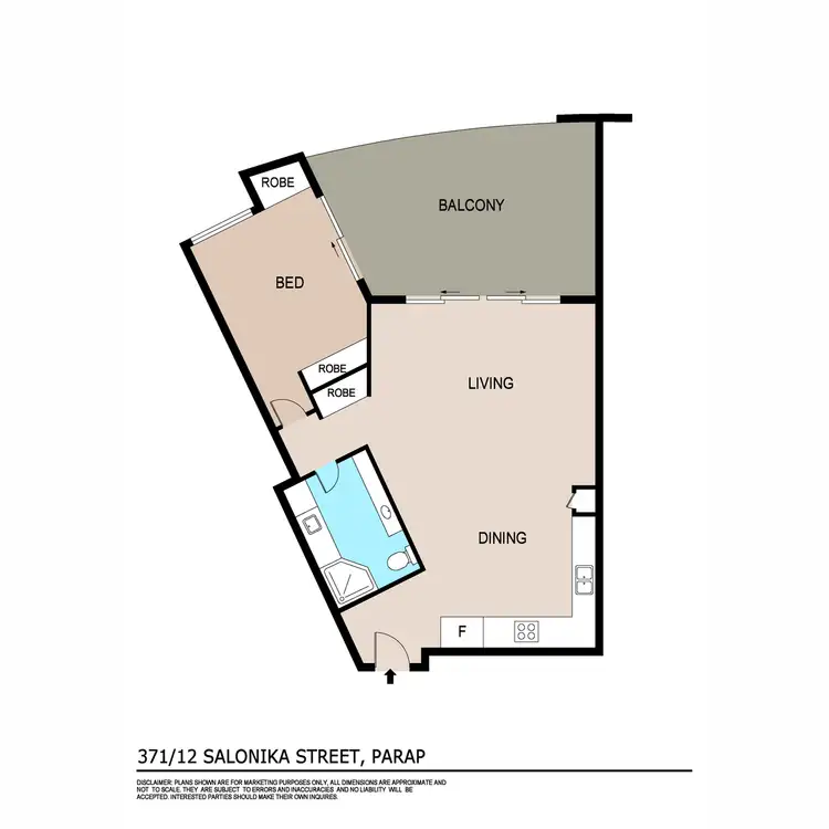 Floorplan of Homely unit listing, 371/12 Salonika Street, Parap NT 820