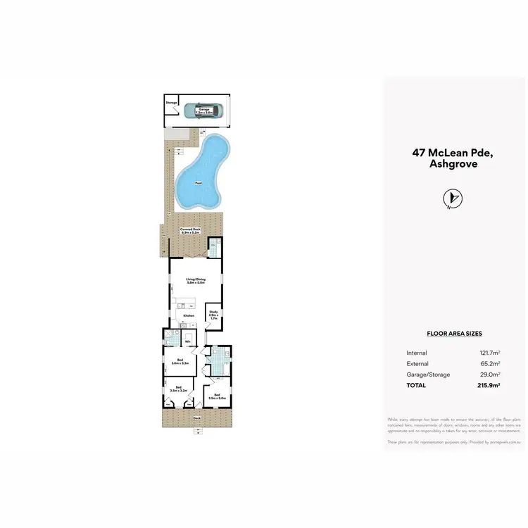 Floorplan of Homely house listing, 47 McLean Parade, Ashgrove QLD 4060