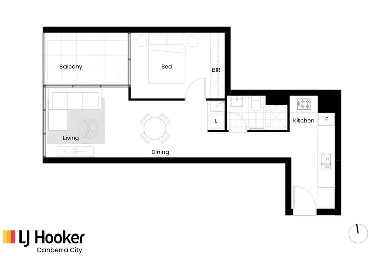 Floorplan of Homely apartment listing, 702/349 Northbourne Avenue, Lyneham ACT 2602