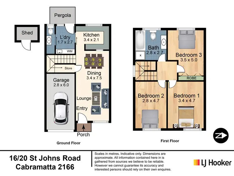 Floorplan of Homely townhouse listing, 16/20-24 Saint Johns Road, Cabramatta NSW 2166