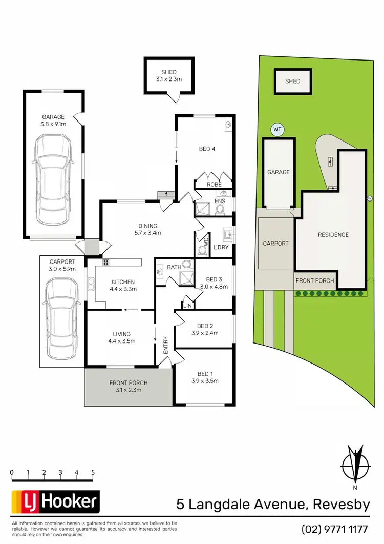 Floorplan of Homely house listing, 5 Langdale Avenue, Revesby NSW 2212