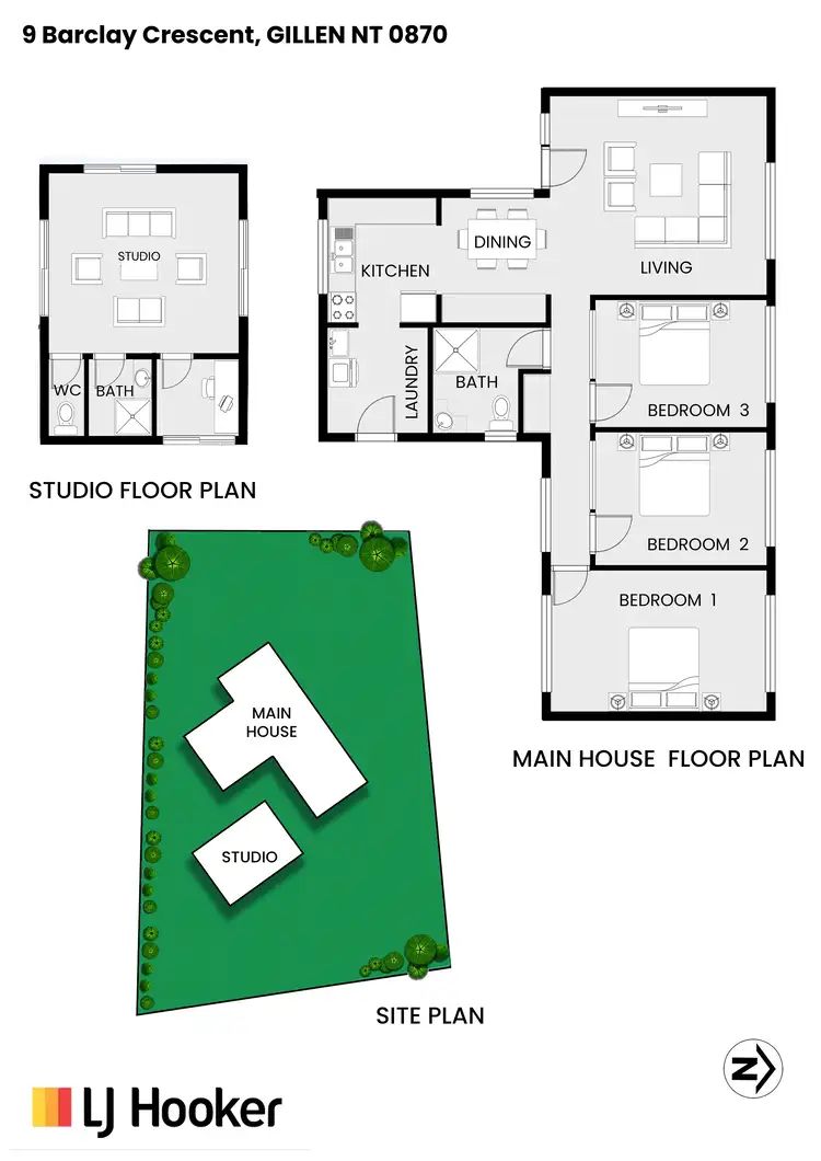 Floorplan of Homely house listing, 9 Barclay Crescent, Gillen NT 870