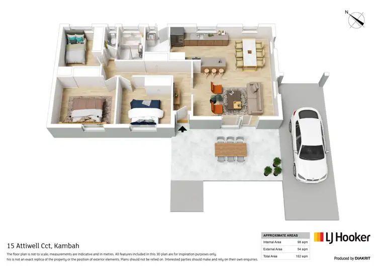 Floorplan of Homely house listing, 15 Attiwell Circuit, Kambah ACT 2902
