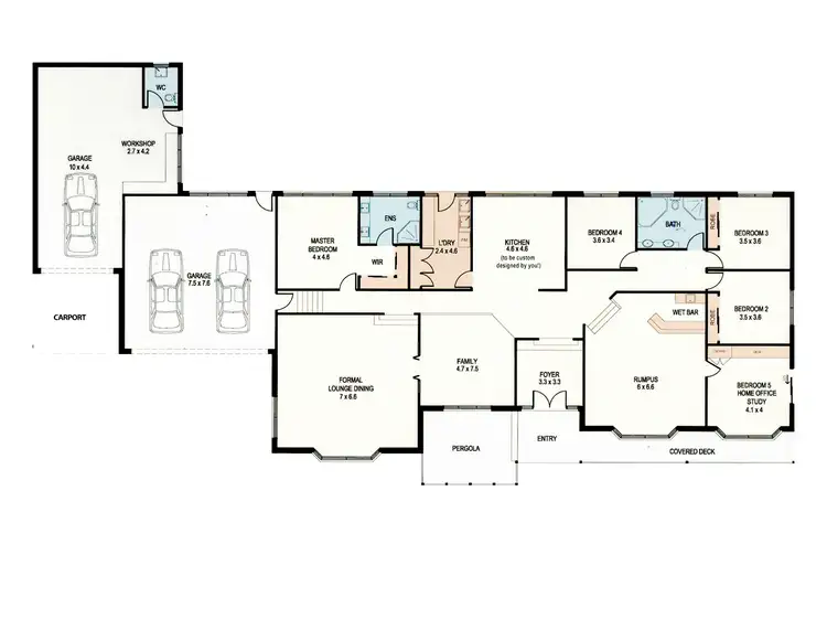 Floorplan of Homely house listing, 6 Indigo Place, Boronia VIC 3155