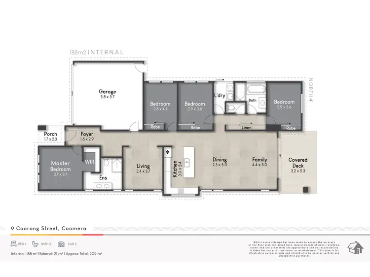 Floorplan of Homely house listing, 9 Coorong Street, Coomera QLD 4209