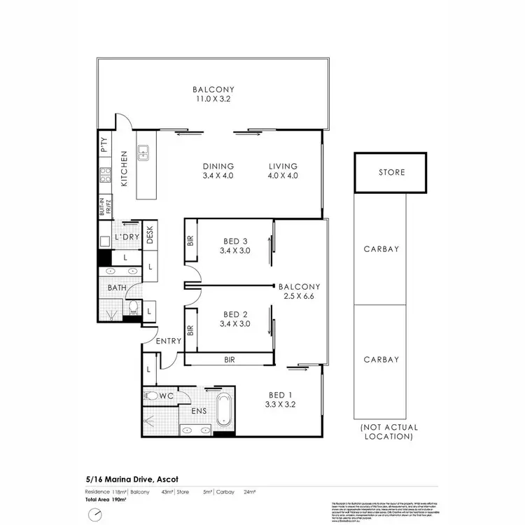 Floorplan of Homely apartment listing, 5/16 Marina Drive, Ascot WA 6104