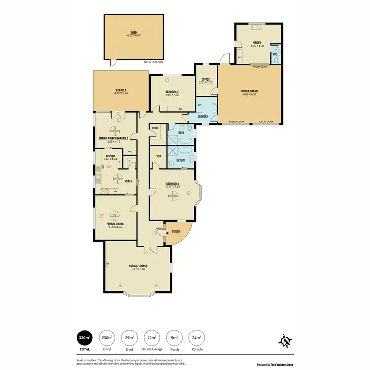 Floorplan of Homely house listing, 340 Glynburn Road, Kensington Gardens SA 5068