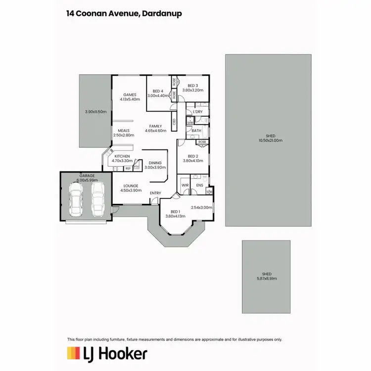 Floorplan of Homely house listing, 14 Coonan Avenue, Dardanup West WA 6236