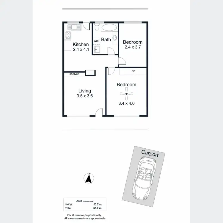 Floorplan of Homely unit listing, 13/17 Hardys Road, Underdale SA 5032