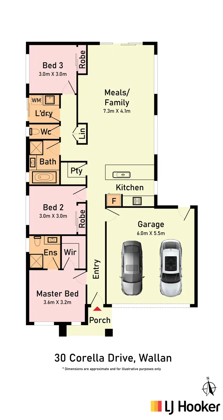 Floorplan of Homely house listing, 30 Corella Drive, Wallan VIC 3756