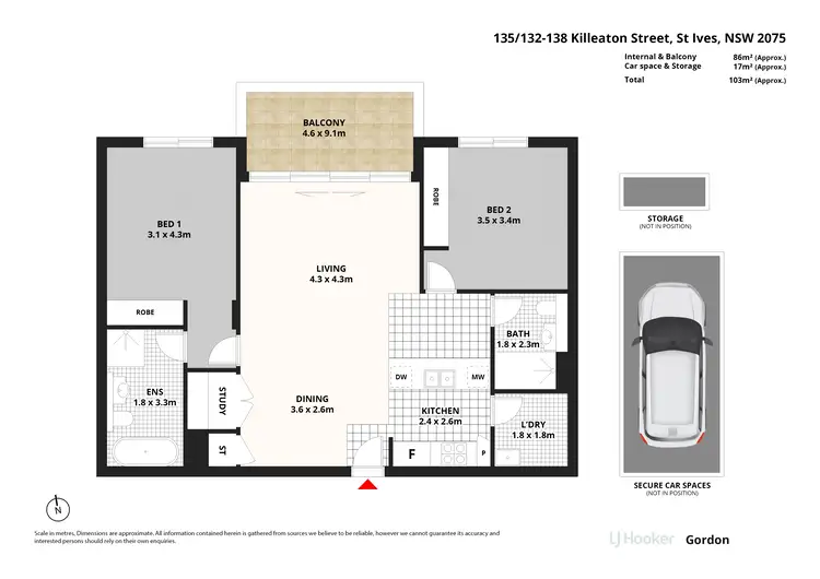 Floorplan of Homely apartment listing, 135D/132-138 Killeaton Street, St Ives NSW 2075