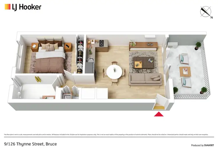 Floorplan of Homely apartment listing, 9/126 Thynne Street, Bruce ACT 2617
