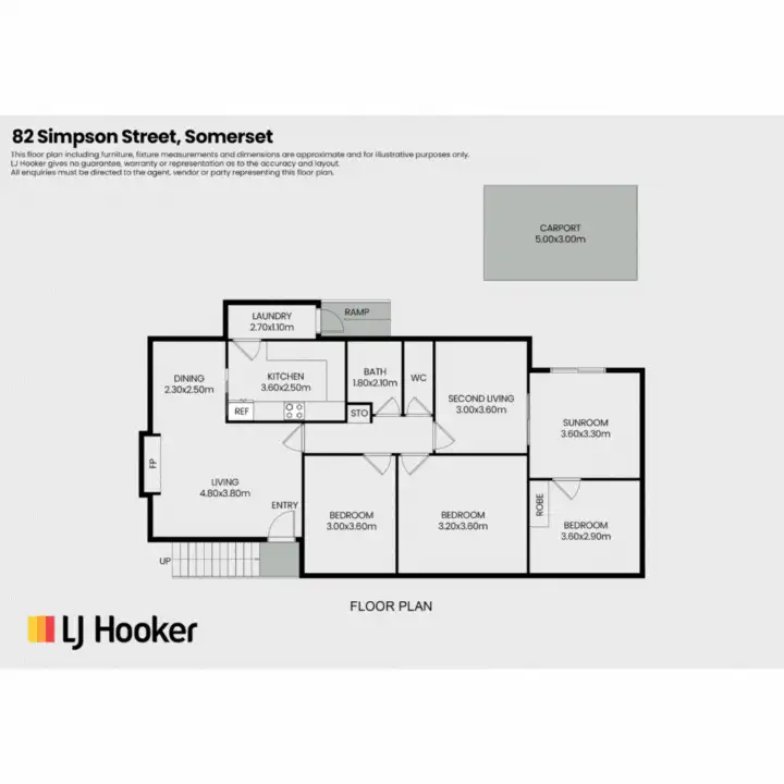 Floorplan of Homely house listing, 82 Simpson Street, Somerset TAS 7322