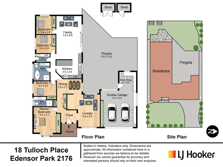 Floorplan of Homely house listing, 18 Tulloch Place, Edensor Park NSW 2176