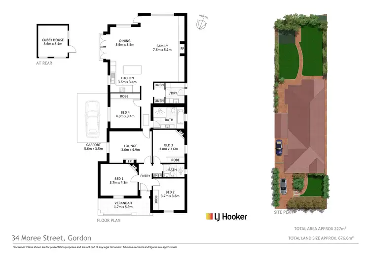 Floorplan of Homely house listing, 34 Moree Street, Gordon NSW 2072