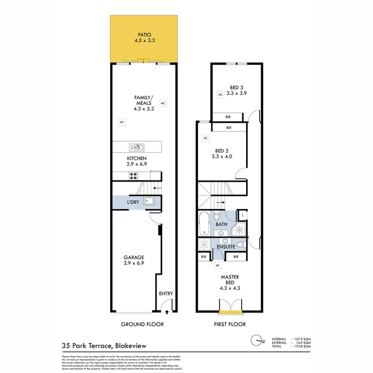 Floorplan of Homely house listing, 35 Park Terrace, Blakeview SA 5114