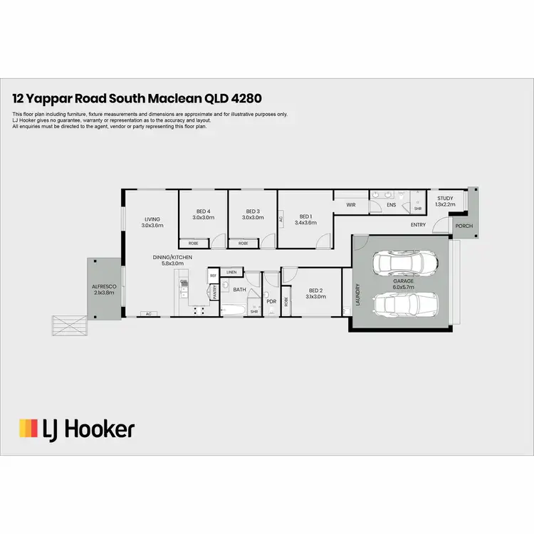 Floorplan of Homely house listing, 12 Yappar Road, South Maclean QLD 4280