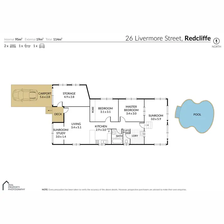 Floorplan of Homely house listing, 26 Livermore Street, Redcliffe QLD 4020