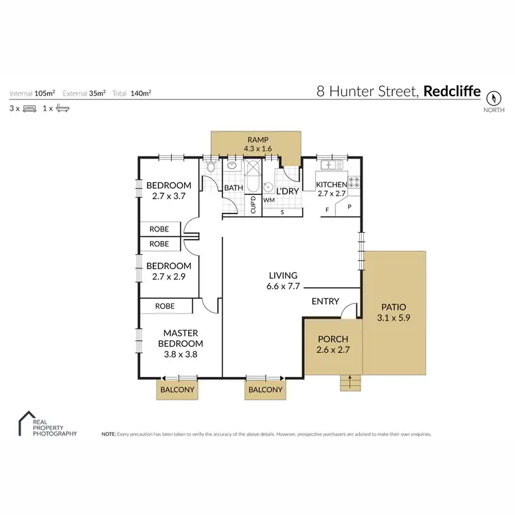 Floorplan of Homely house listing, 8 Hunter Street, Redcliffe QLD 4020