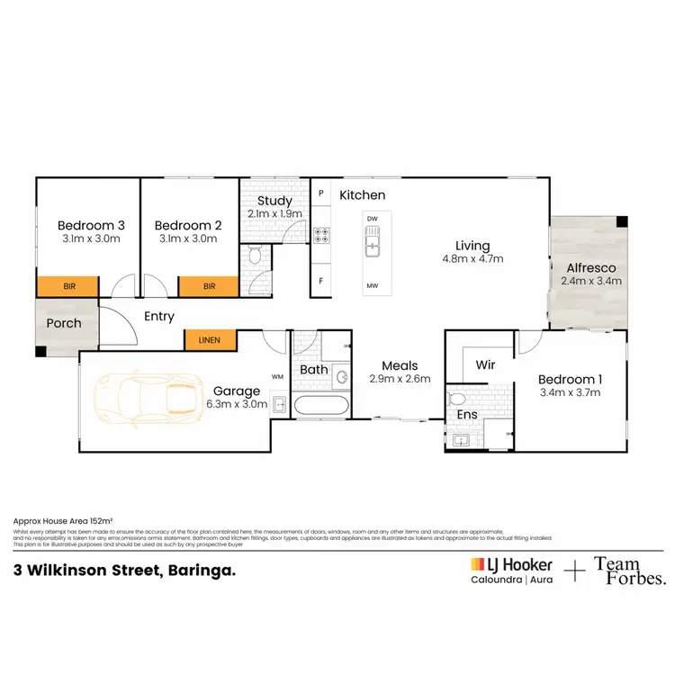 Floorplan of Homely house listing, 3 Wilkinson Street, Baringa QLD 4551