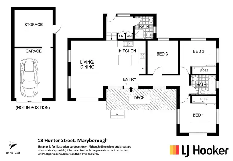 Floorplan of Homely house listing, 18 Hunter Street, Maryborough QLD 4650