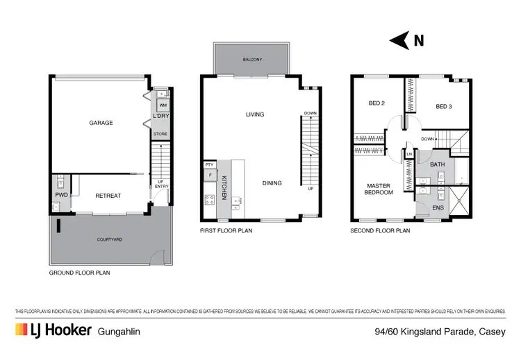 Floorplan of Homely townhouse listing, 94/60 Kingsland Parade, Casey ACT 2913