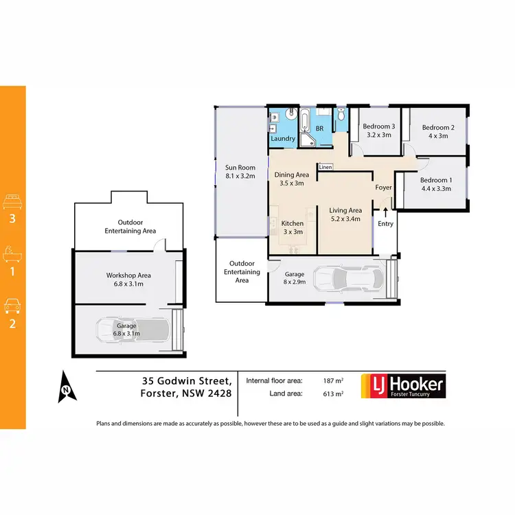 Floorplan of Homely house listing, 35 Godwin Street, Forster NSW 2428
