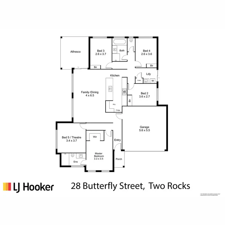 Floorplan of Homely house listing, 28 Butterfly Street, Two Rocks WA 6037