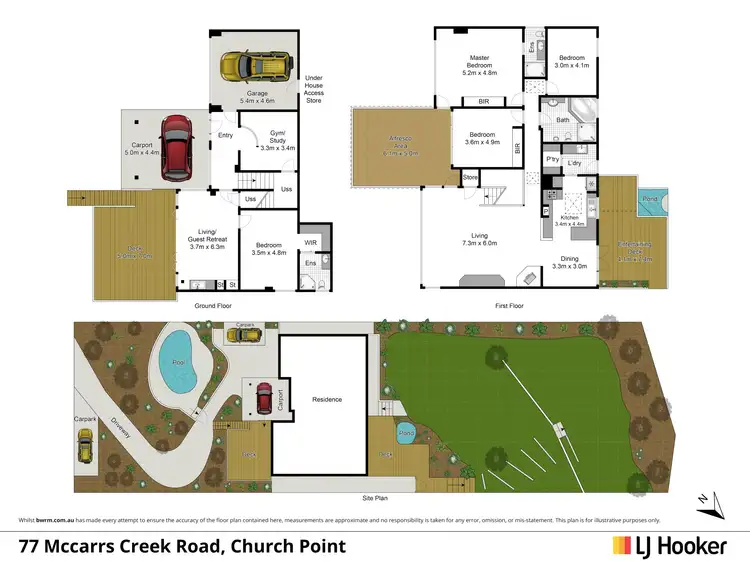 Floorplan of Homely house listing, 77 McCarrs Creek Road, Church Point NSW 2105
