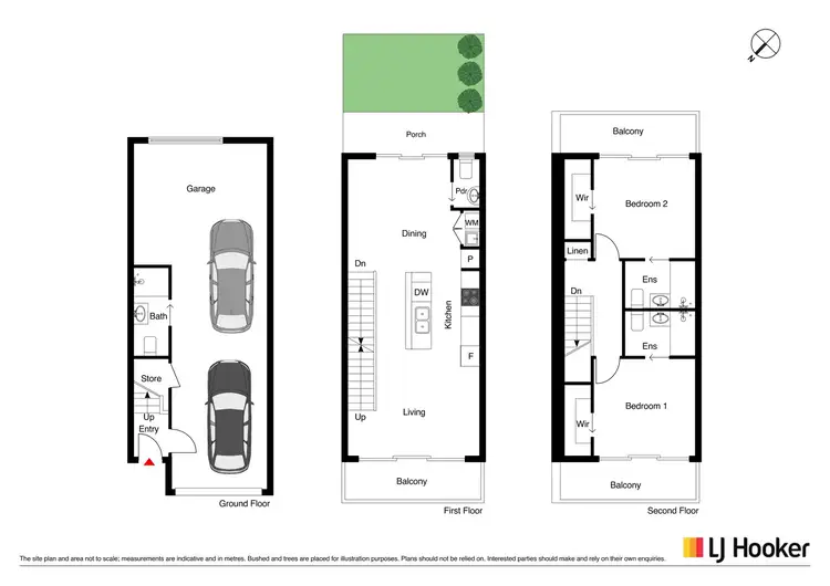 Floorplan of Homely townhouse listing, 12/1 Rouseabout Street, Lawson ACT 2617