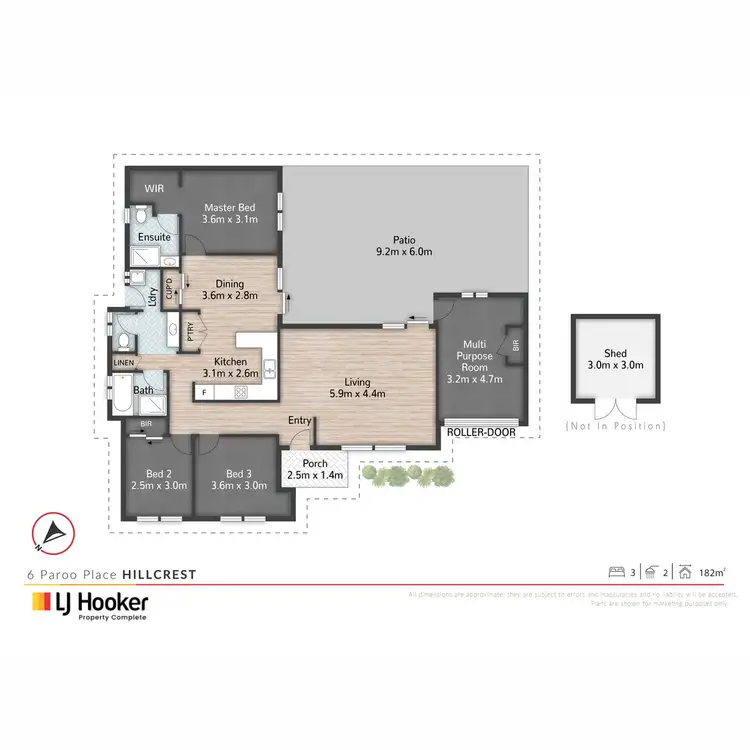 Floorplan of Homely house listing, 6 Paroo Place, Hillcrest QLD 4118