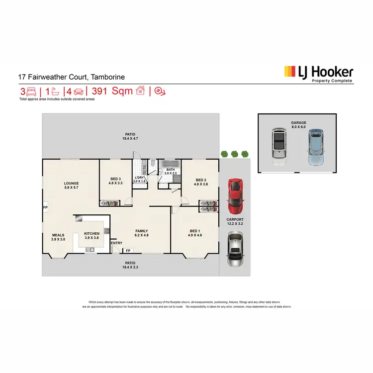 Floorplan of Homely rural property listing, 17 Fairweather Court, Tamborine QLD 4270
