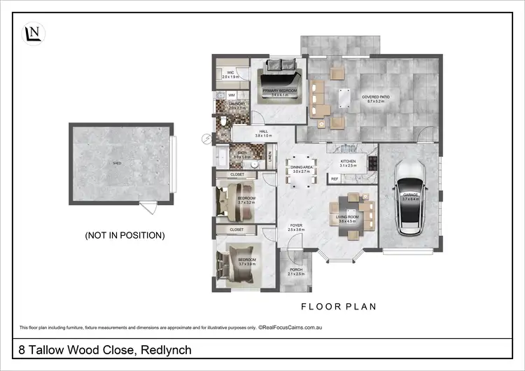 Floorplan of Homely house listing, 8 Tallow Wood Close, Redlynch QLD 4870