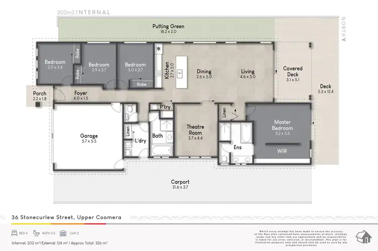 Floorplan of Homely house listing, 36 Stonecurlew Street, Upper Coomera QLD 4209