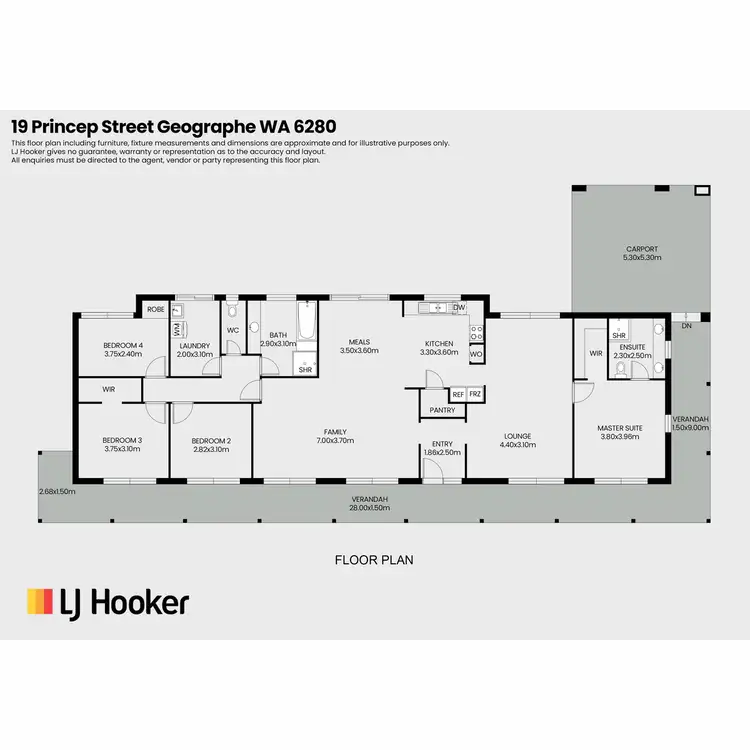 Floorplan of Homely house listing, 19 Princep Street, Geographe WA 6280