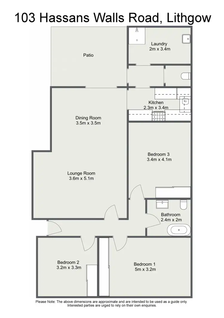 Floorplan of Homely house listing, 103 Hassans Walls Road, Lithgow NSW 2790