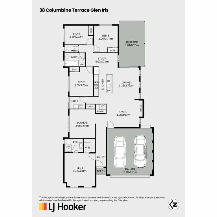 Floorplan of Homely house listing, 38 Columbine Terrace, Glen Iris WA 6230