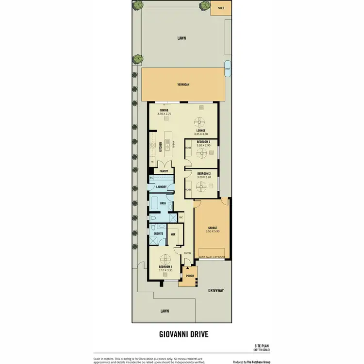 Floorplan of Homely house listing, 18 Giovanni Drive, Angle Vale SA 5117