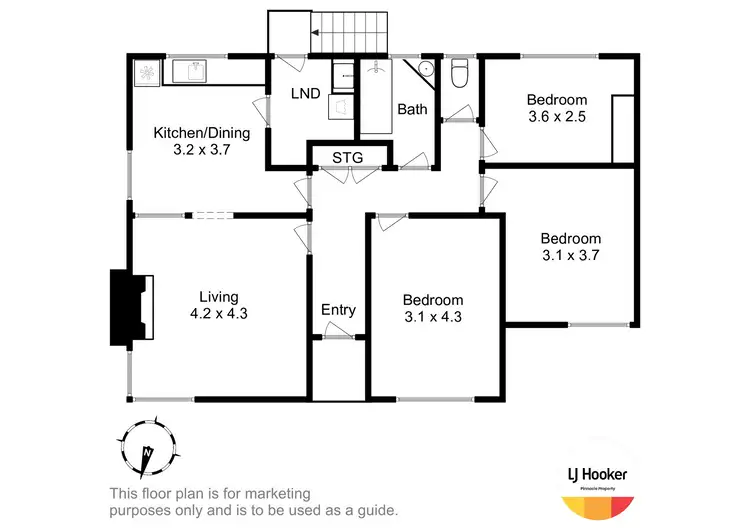 Floorplan of Homely house listing, 1 Storey Place, Glenorchy TAS 7010
