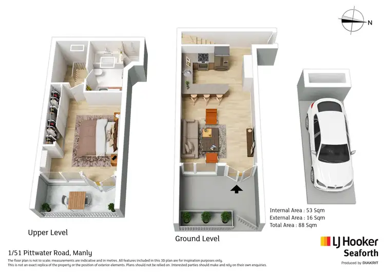 Floorplan of Homely apartment listing, 1/51 Pittwater Road, Manly NSW 2095