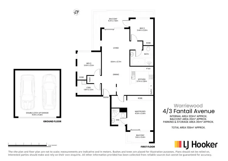 Floorplan of Homely apartment listing, 4/3 Fantail Avenue, Warriewood NSW 2102