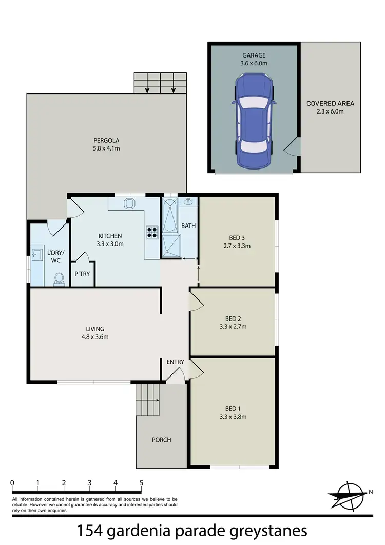 Floorplan of Homely house listing, 154 Gardenia Parade, Greystanes NSW 2145